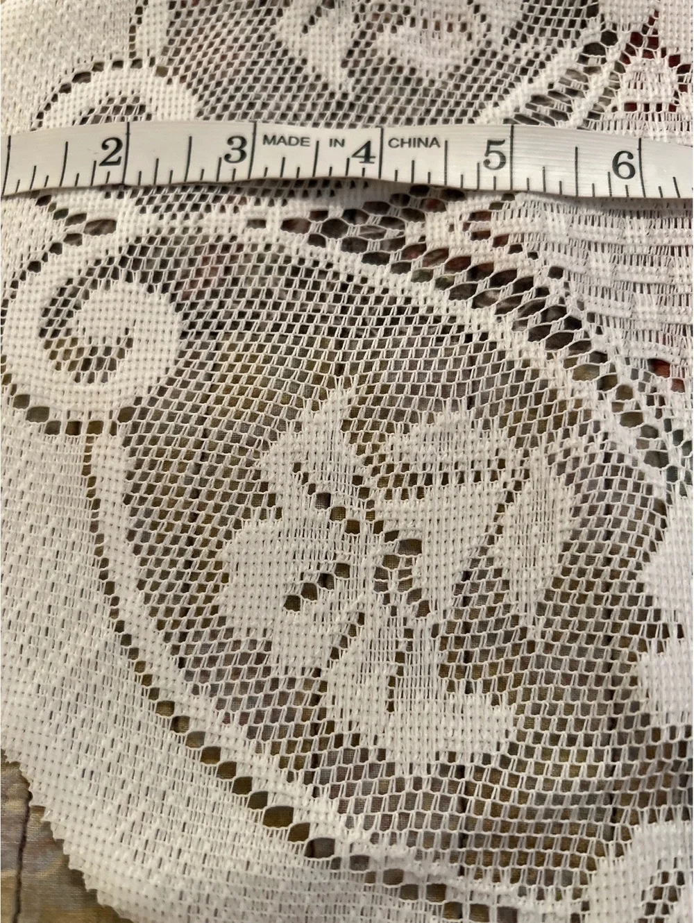 Set of 2 Vintage White Crochet Lace Round Doilies